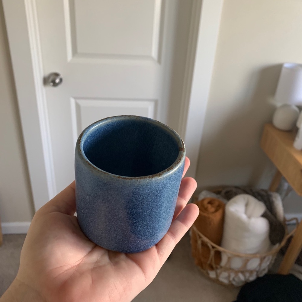 Blue Succulent Pot